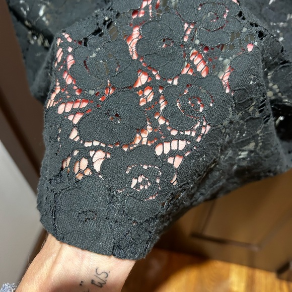 Pure Alfred Sung Black Lace Midi Dress. - Picture 3 of 5